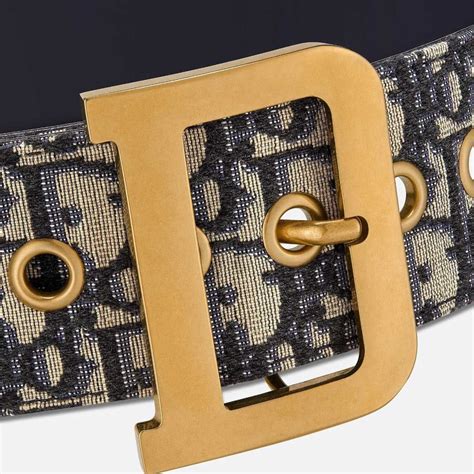 Diorquake Belt Blue Dior Oblique Jacquard, 35 MM .